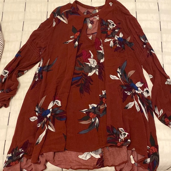 Pattern Free People Tunic - Picture 1 of 4